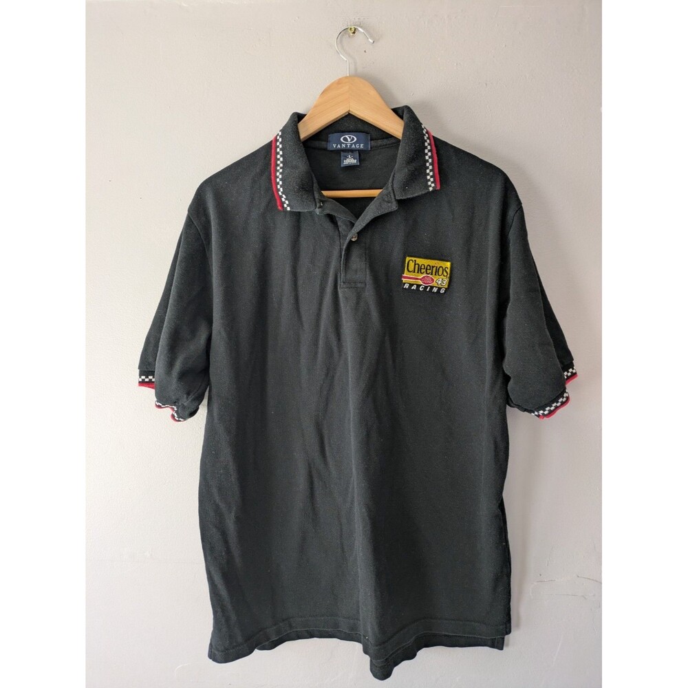 Vintage Richard Petty polo, Cheerio's racing #43 NASCAR polo shirt, made in USA